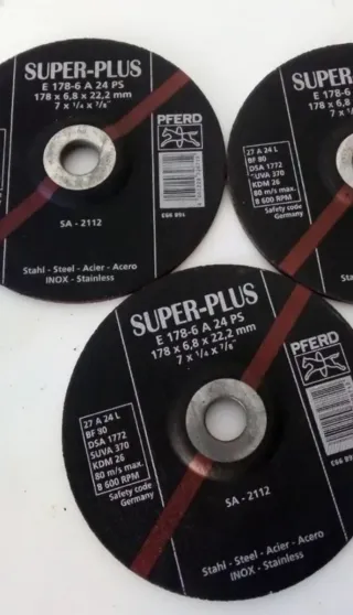 Lote 3 Discos Corte SUPER-PLUS PFERD 178mm