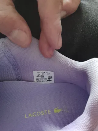 Zapatillas Lacoste Moradas Talla 36 Nuevas