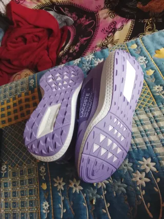 Zapatillas Lacoste Moradas Talla 36 Nuevas