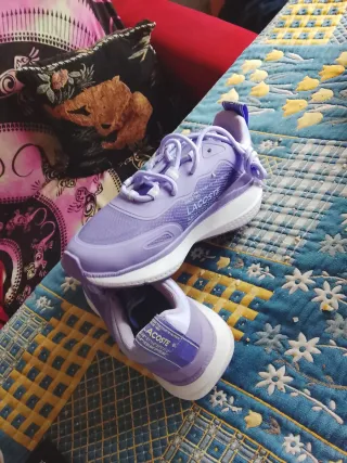 Zapatillas Lacoste Moradas Talla 36 Nuevas