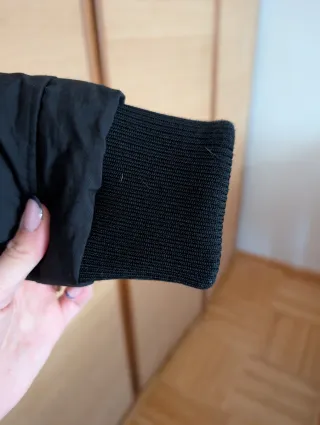 Woolrich Bomber Nero con Cappuccio e Pelliccia