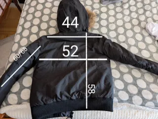 Woolrich Bomber Nero con Cappuccio e Pelliccia