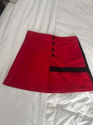Falda corta Mango roja