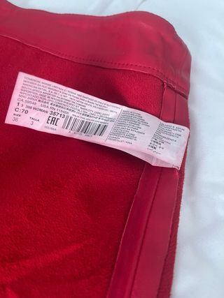 Falda corta Mango roja