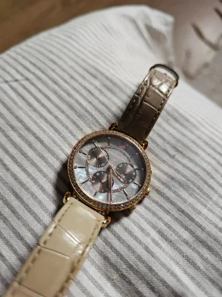 Reloj Swarovski Original Cristales Nácar