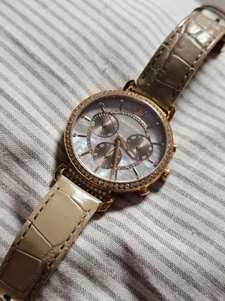 Reloj Swarovski Original Cristales Nácar