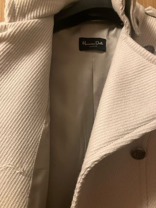 Abrigo lana Massimo Dutti beige