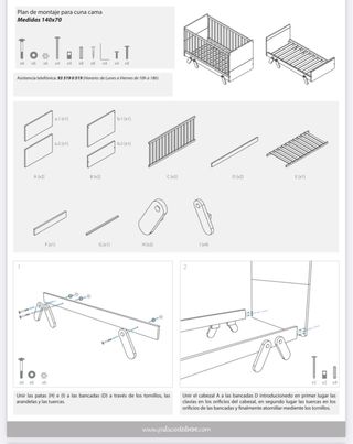 Cuna Montessori y colchón convertible a cama