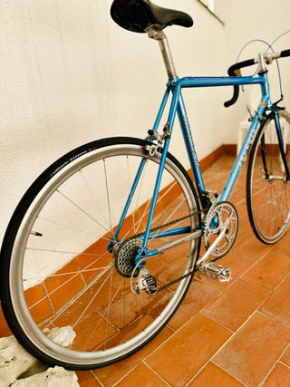 Bicicleta carretera vintage Zeleris azul