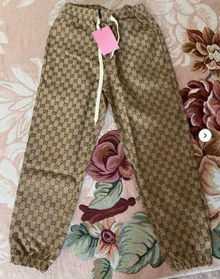 Pantaloni Gucci Beige/Marrone