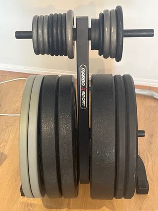 Soporte para discos de gimnasio