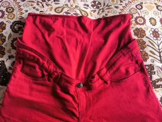 Pantalón premamá rojo