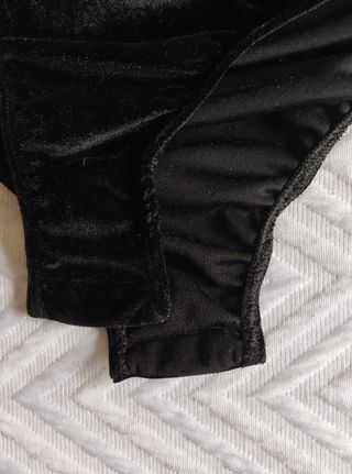 Body terciopelo negro talla M