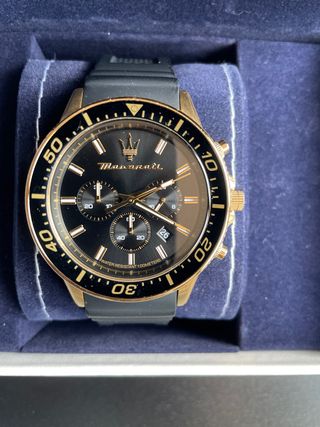 Reloj Maserati Sfida 44mm Negro/Oro