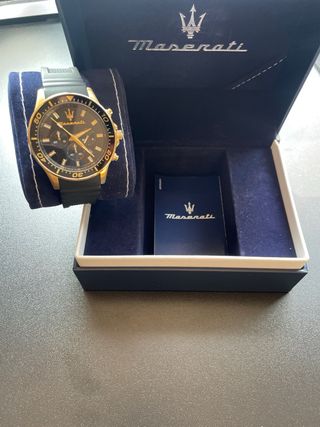 Reloj Maserati Sfida 44mm Negro/Oro