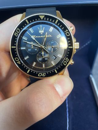 Reloj Maserati Sfida 44mm Negro/Oro