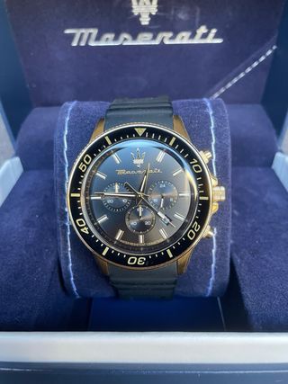 Reloj Maserati Sfida 44mm Negro/Oro