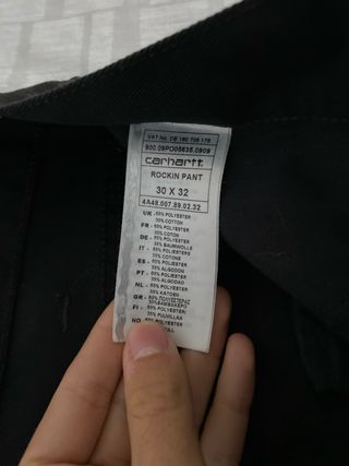 Pantalones Carhartt Negros Talla 30x32