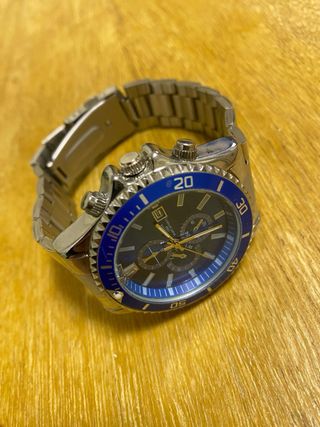 Reloj NOTONR  Cronógrafo Azul y Plateado