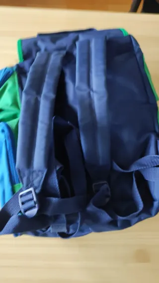 Mochila Nike azul y verde