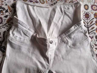 Pantalón premamá blanco