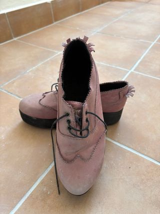 Zapatos de plataforma con cordones