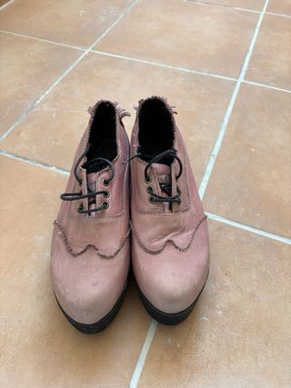 Zapatos de plataforma con cordones