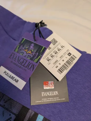 Sudadera Evangelion Pull&Bear Talla XL
