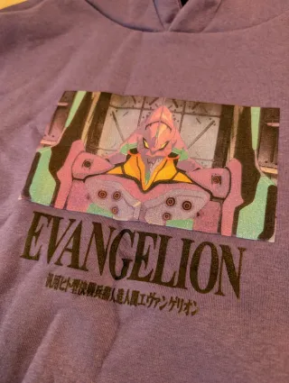 Sudadera Evangelion Pull&Bear Talla XL