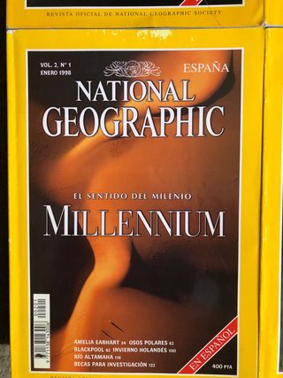 Revistas National Geographic 1998 2 euros ejemplar