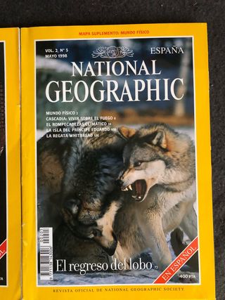 Revistas National Geographic 1998 2 euros ejemplar