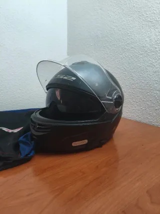 Casco Moto LS2 Talla S/L Negro Mate