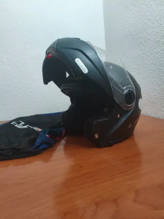 Casco Moto LS2 Talla S/L Negro Mate