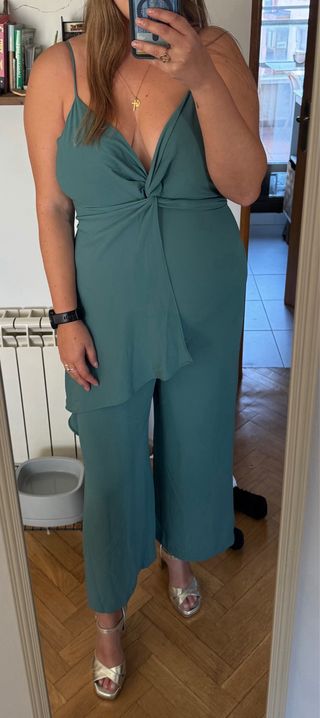 Mono largo Zara turquesa talla L