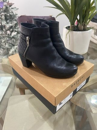 Botines Baerchi Lana Negro Tacon Talla 37
