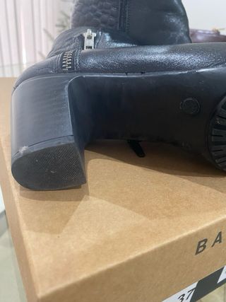 Botines Baerchi Lana Negro Tacon Talla 37