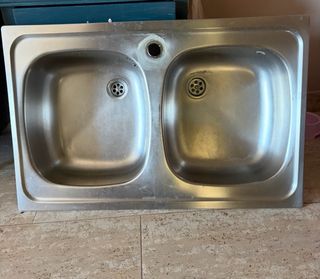 Fregadero doble seno