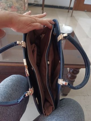 Bolso Charol Azul Marino