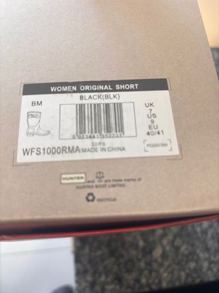 Botas Hunter Negras Talla 40/41 SIN ESTRENAR