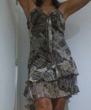 Vestido y sandalias Zara  Nro 37 a juego