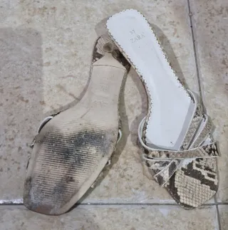 Vestido y sandalias Zara  Nro 37 a juego