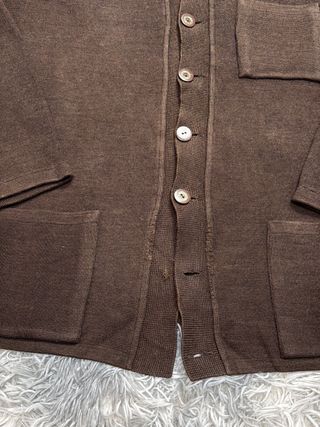 Lacoste vintage brown wool blend cardigan XL