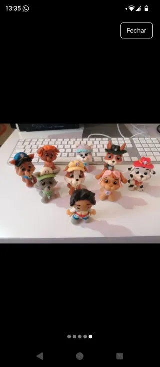 Topo de Bolo Patrulha Pata