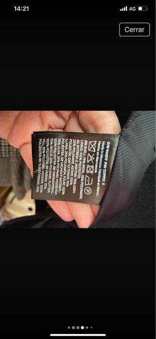 Chaquetón marinero oversize 75% lana H&M T. M