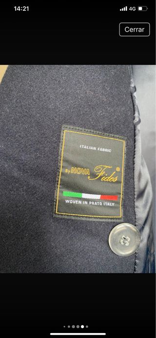 Chaquetón marinero oversize 75% lana H&M T. M