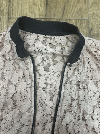 Chaqueta encaje transparente mujer Talla M