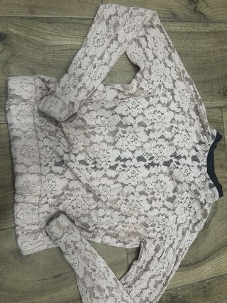 Chaqueta encaje transparente mujer Talla M