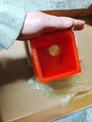 Vela Candelabro Naranja Chivas