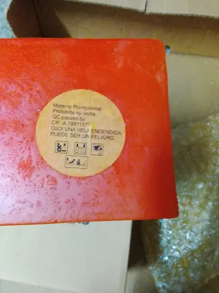 Vela Candelabro Naranja Chivas