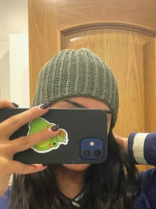 Gorro verde caqui/oliva